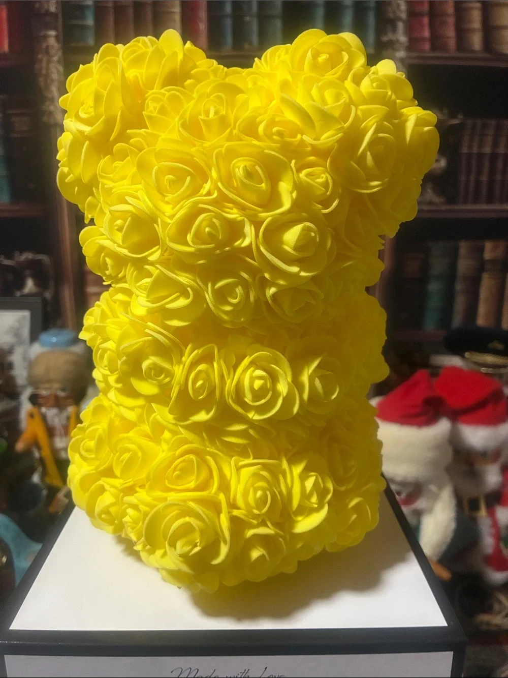 Always and Forever Yellow Rose Bear Home Accent by